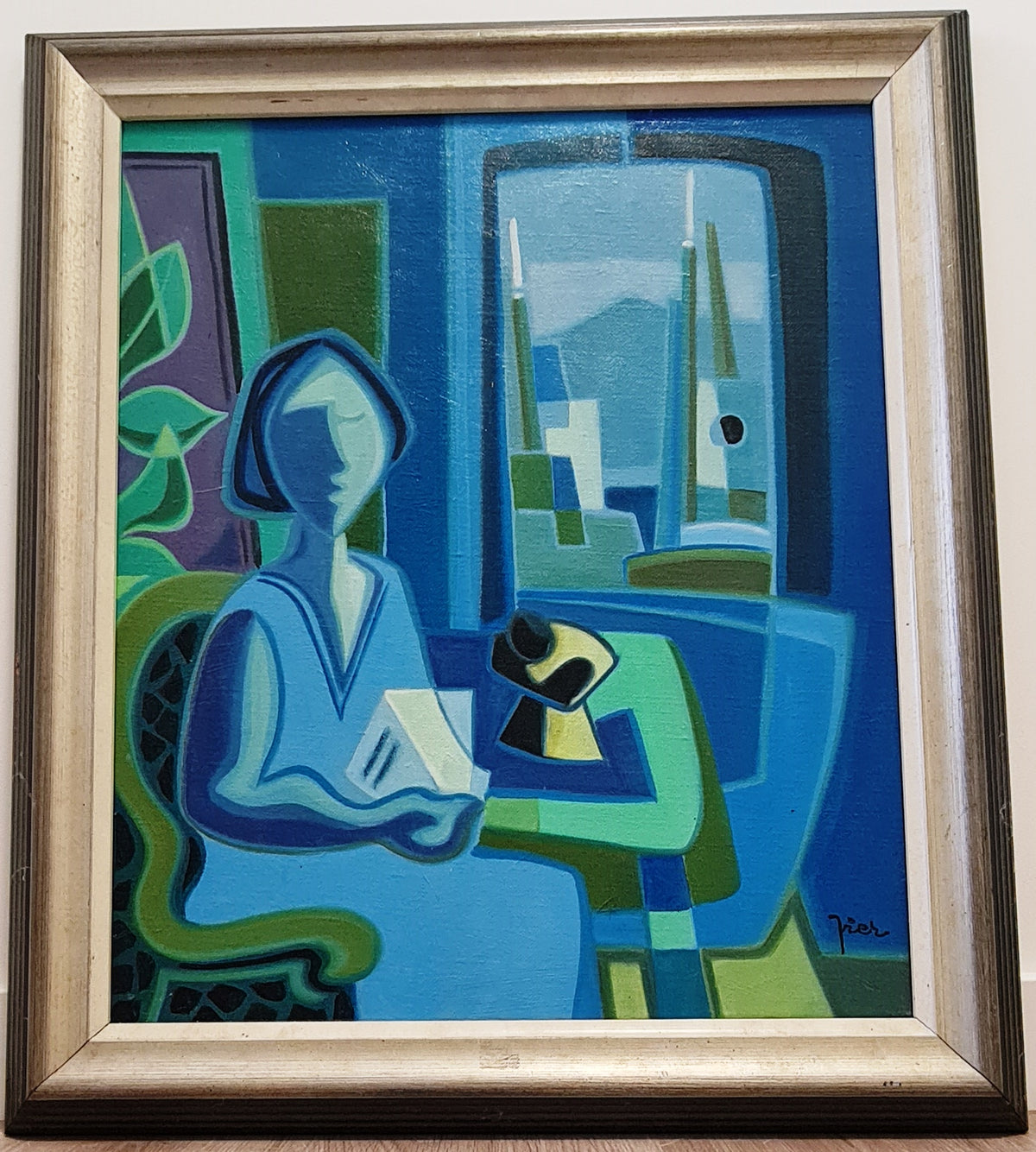 Pierre LABADIE dit PIER - Le lecture (Œuvre originale)