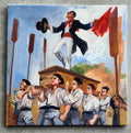 José Luis PESCADOR - La danse du coffre (Œuvre originale)