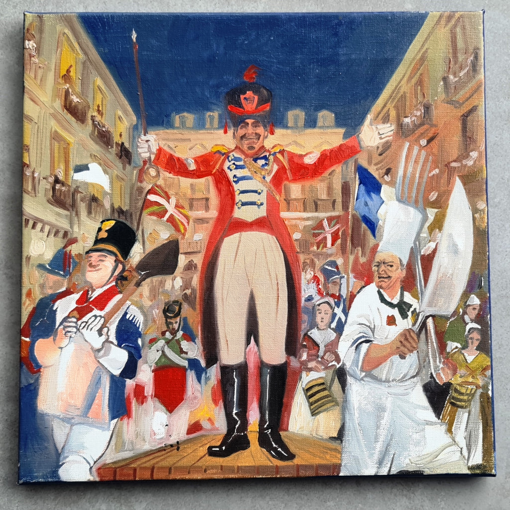 José Luis PESCADOR - Tamborada à Donostia (Œuvre originale)
