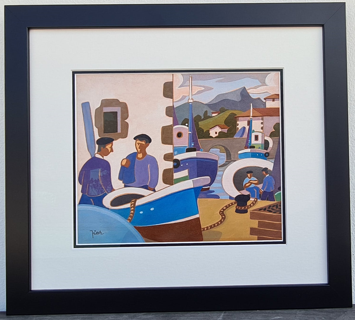 Pierre LABADIE dit PIER - Le port (Œuvre originale)