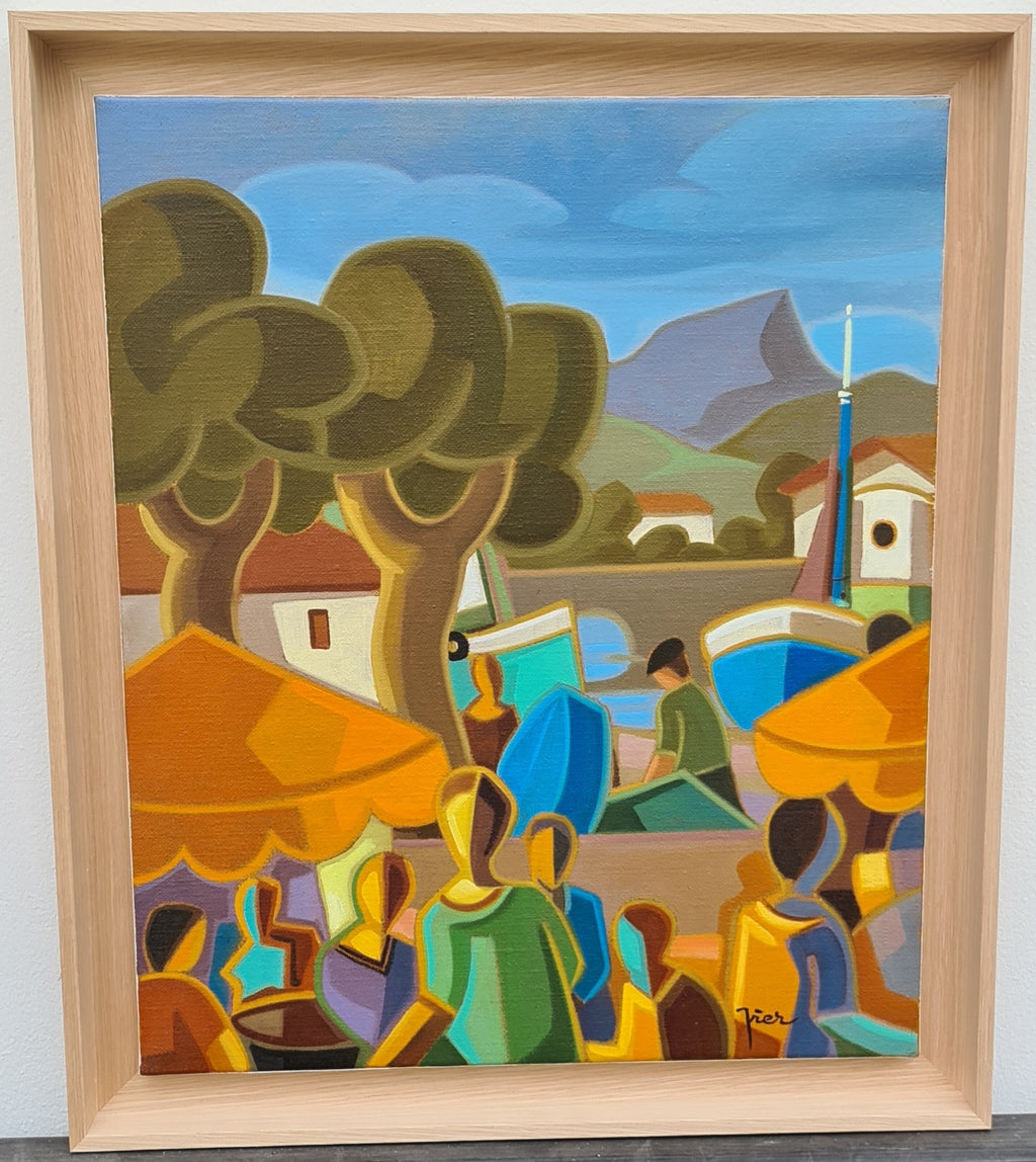Pierre LABADIE dit PIER - La place à Saint-Jean (Œuvre originale)
