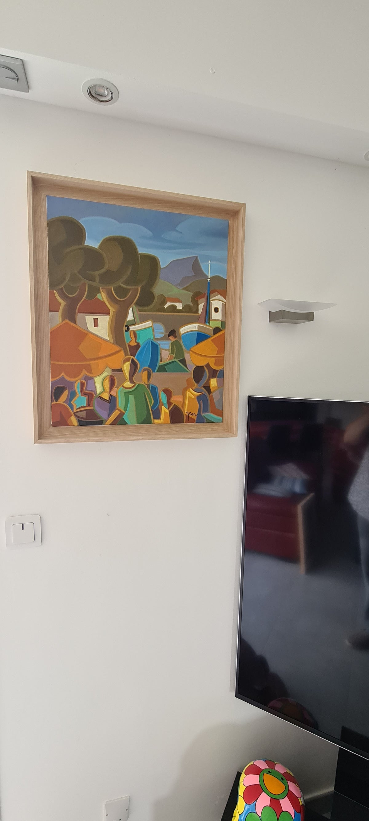 Pierre LABADIE dit PIER - La place à Saint-Jean (Œuvre originale)