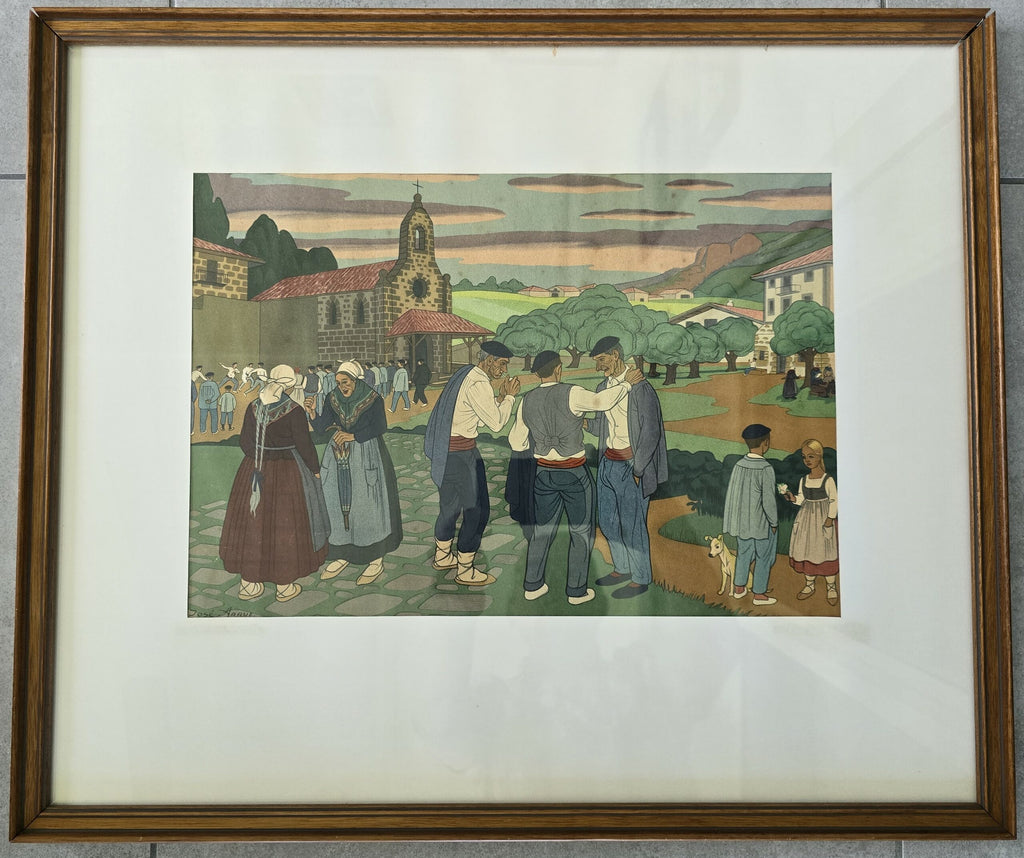 José ARRUE Y VALLE - La sortie de l'église