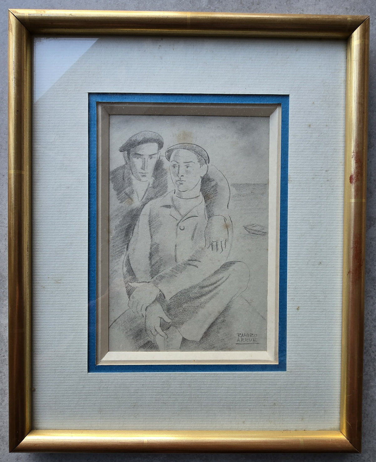 Ramiro ARRUE Reproduction d'un dessin préparatoire