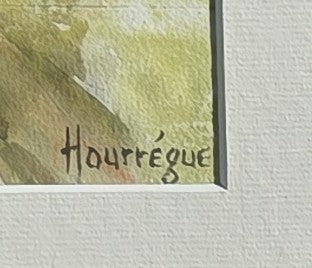 Jean HOURREGUE - Vue de Saint-Pée sur Nivelle (Œuvre originale)