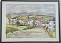 Jean HOURREGUE - Vue de Saint-Pée sur Nivelle (Œuvre originale)