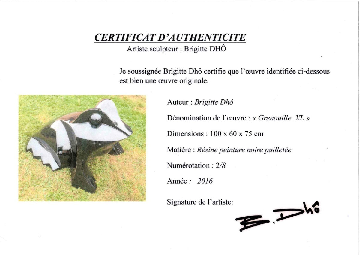 Brigitte DHÔ La grenouille XL