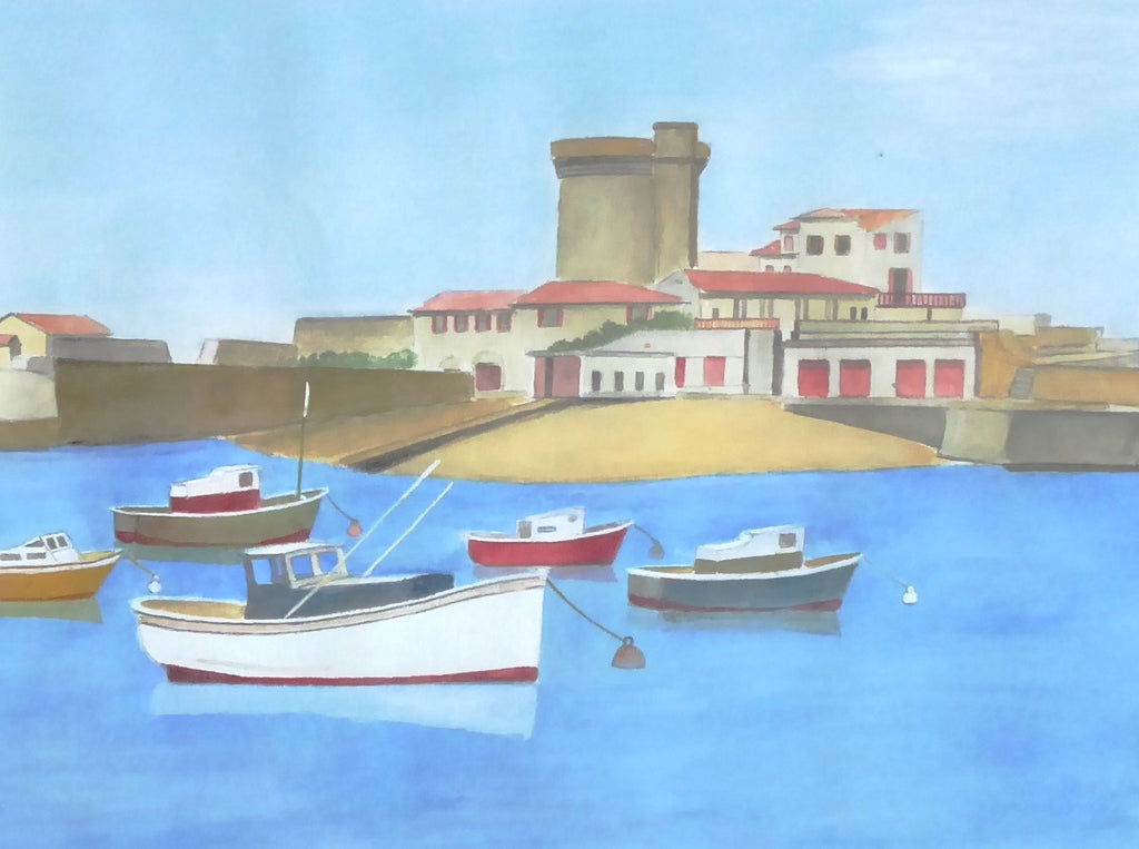 Jean FAURE Le fort de Socoa (Œuvre originale)