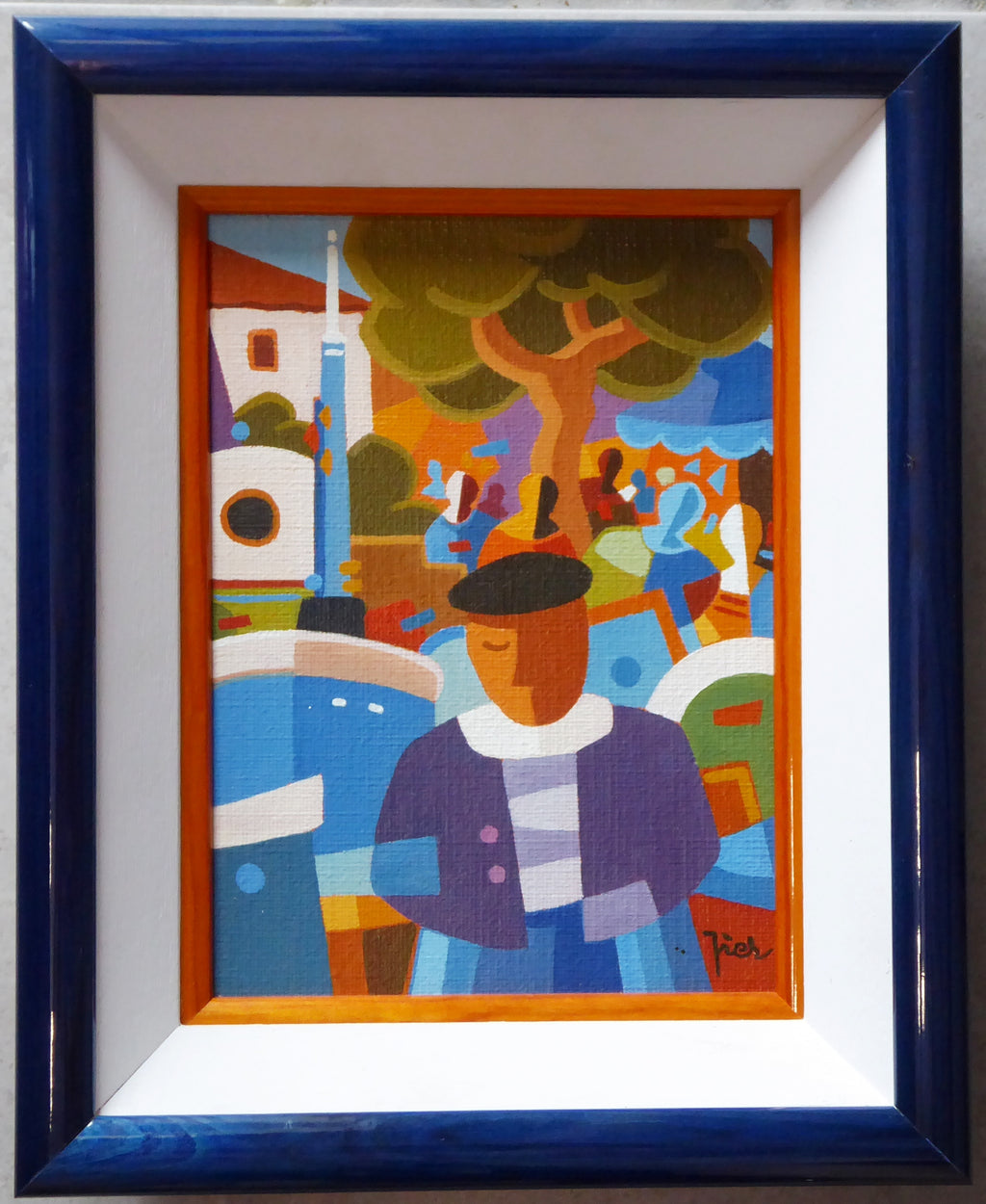 Pierre LABADIE dit PIER - Le port à Saint-Jean de Luz (Oeuvre originale 2008)