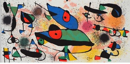 JOAN MIRÓ Les grenouilles (Lithographie originale signée dans la planche)