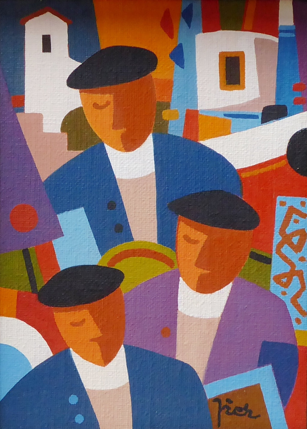 Pierre LABADIE dit PIER - Les marins (Œuvre originale 2008)