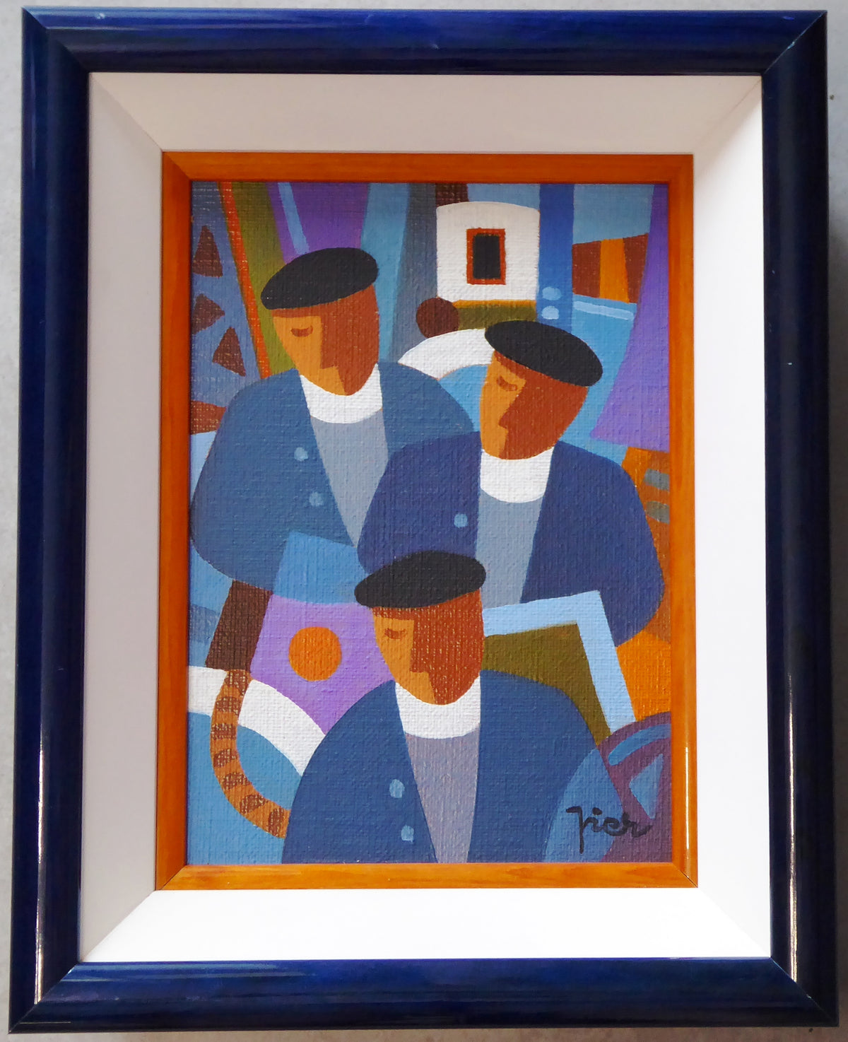 Pierre LABADIE dit PIER - Les marins bleus (Œuvre originale 2007)