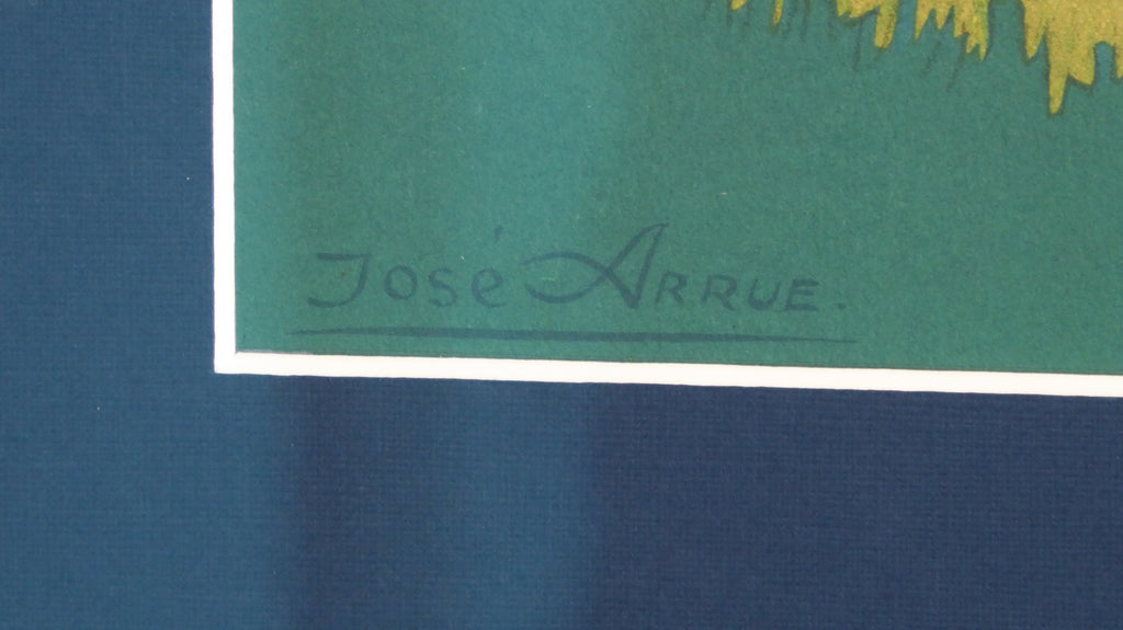 José ARRUE – Marché aux cochons (Lithographie signée dans la planche)