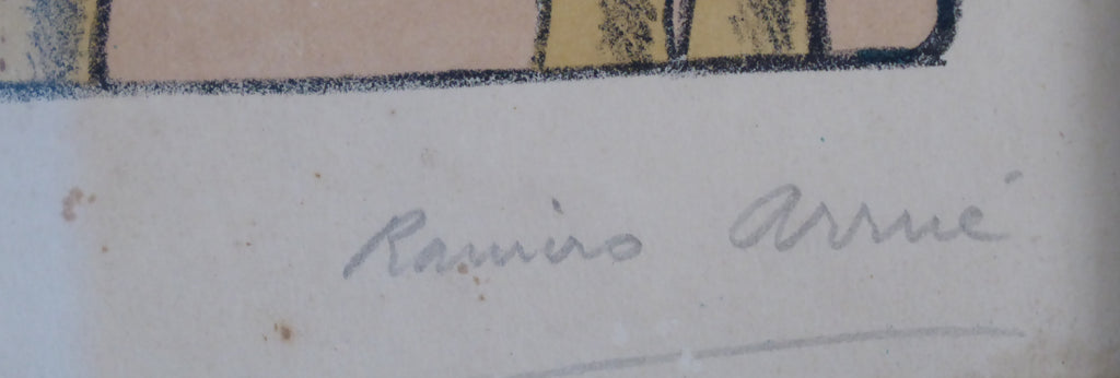 RAMIRO ARRUE – La rencontre (Lithographie contresignée dans la planche)