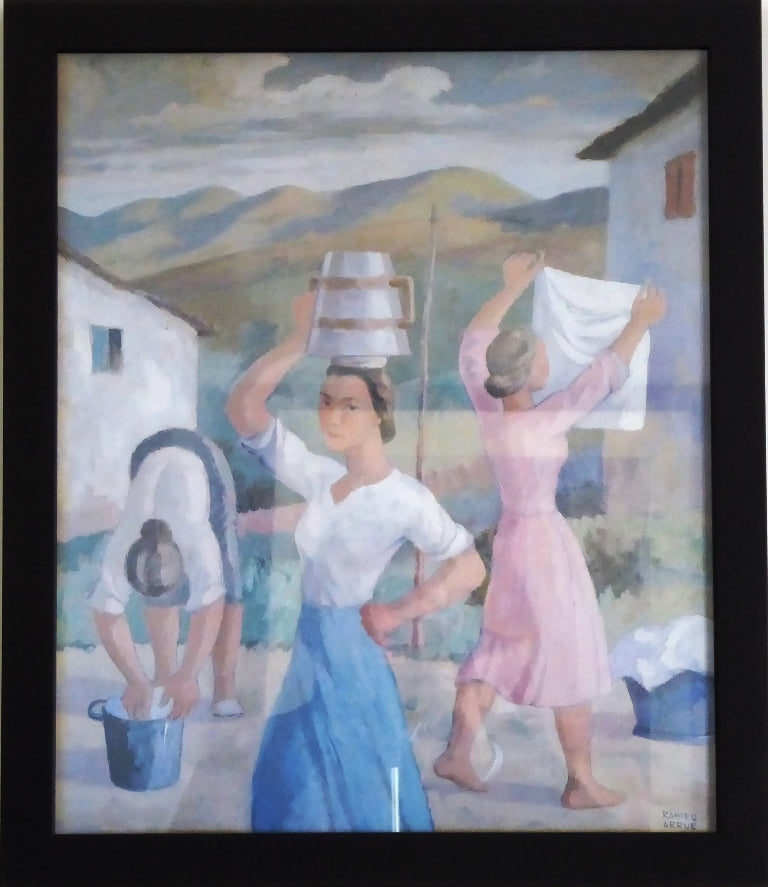 Ramiro ARRUE - Les lavandières (Vieille reproduction)
