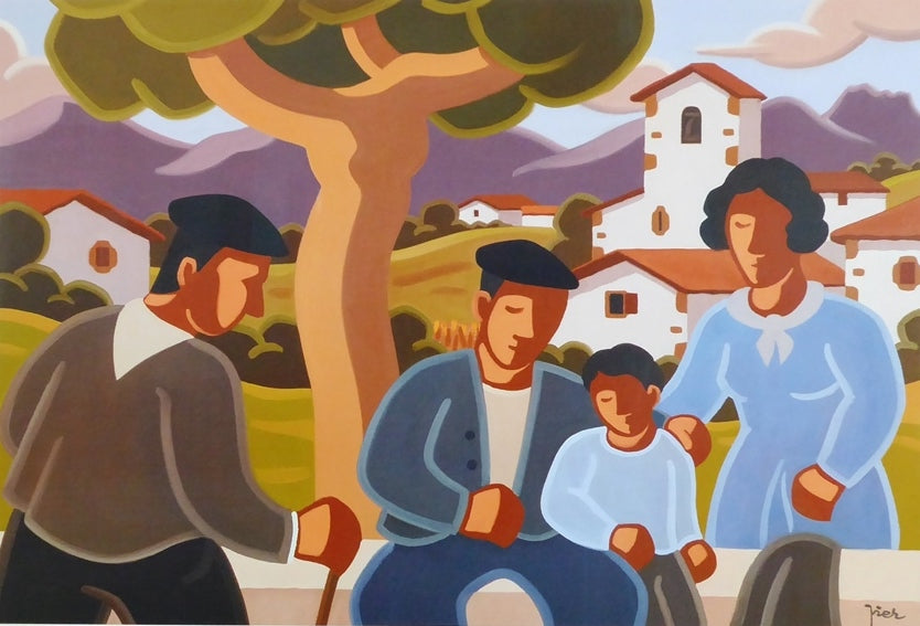 PIERRE LABADIE dit PIER Scène au village