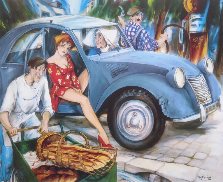 Mattin-Laurent PARTARRIEU – La 2CV et la pin-up