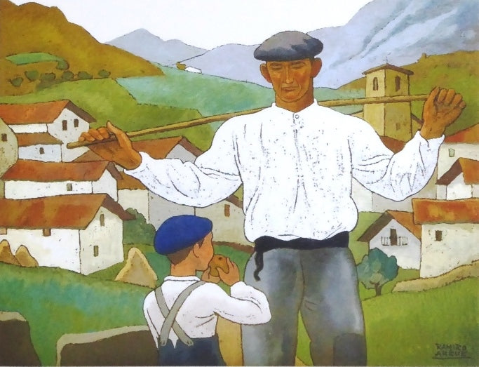 RAMIRO ARRUE Le bouvier et son fils