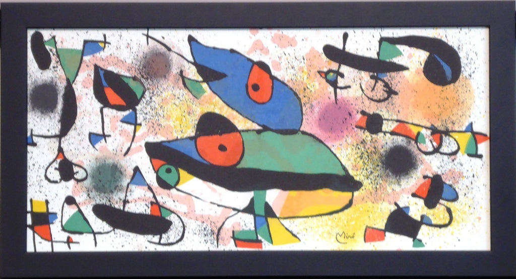 JOAN MIRÓ Les grenouilles (Lithographie originale signée dans la planche)