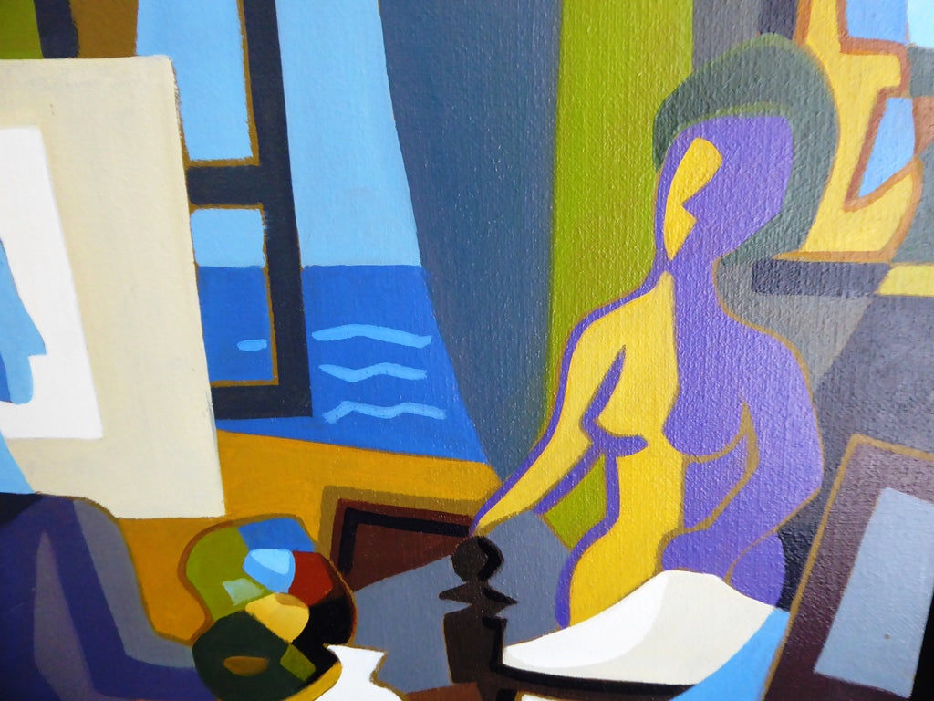 Pierre LABADIE dit PIER - Le peintre au modèle (Œuvre originale)