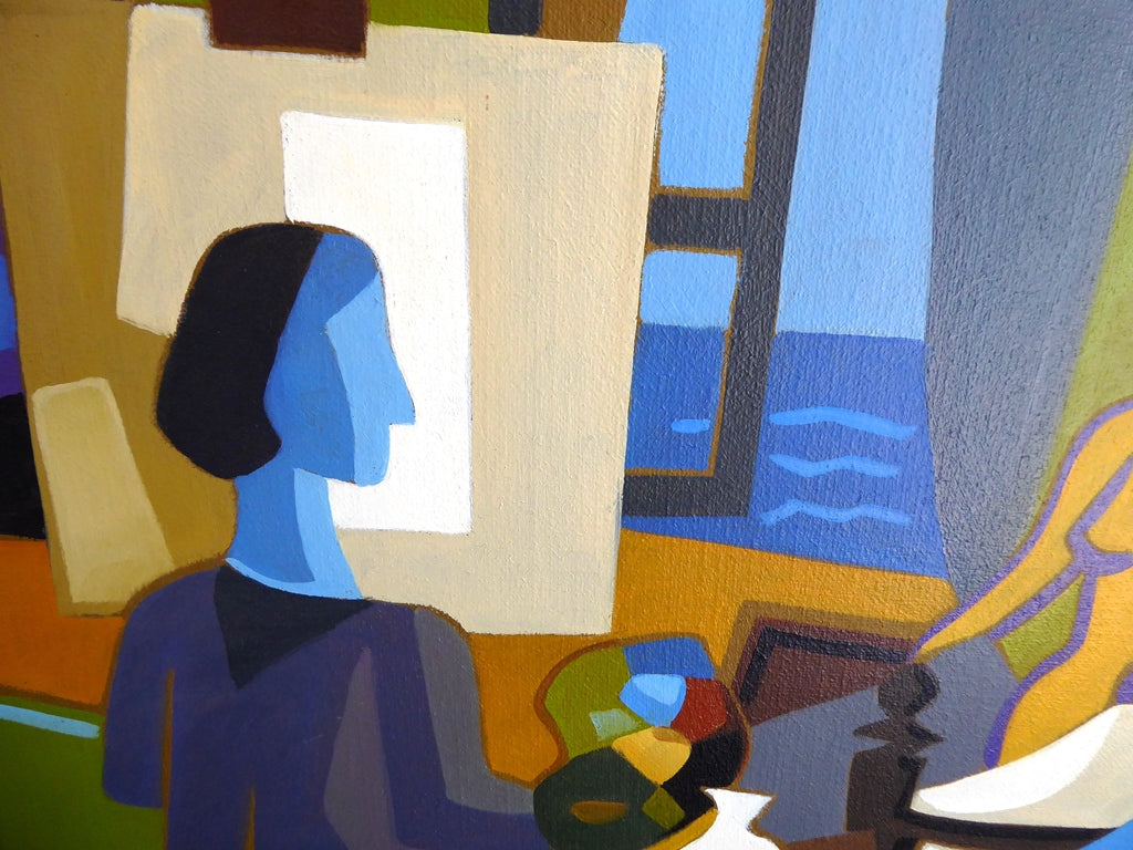Pierre LABADIE dit PIER - Le peintre au modèle (Œuvre originale)