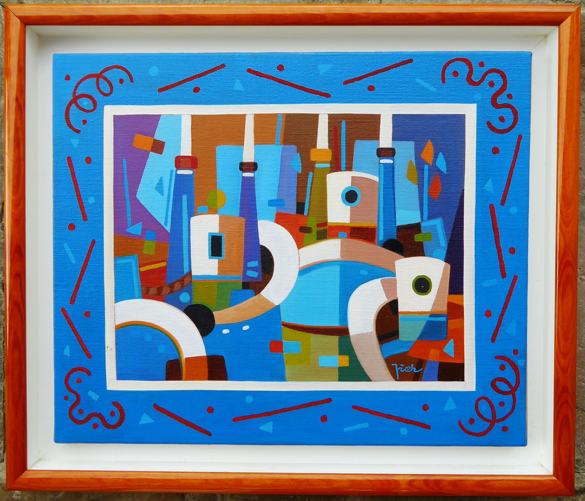 Pierre LABADIE dit PIER - Le port (Œuvre originale réalisée sur commande)