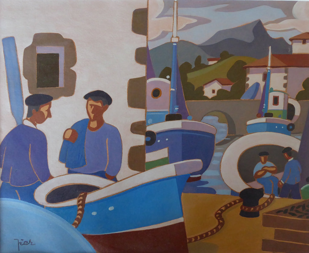 Pierre LABADIE dit PIER - Le port (Œuvre originale)