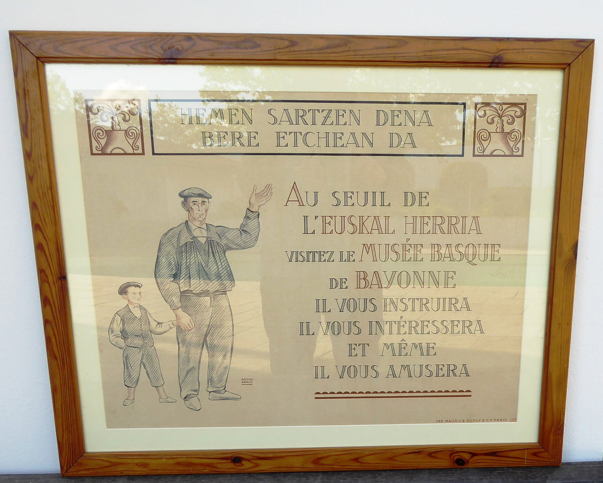 Ramiro ARRUE - Hemen sartzen dena bere etchean da (Pour le musée Basque)