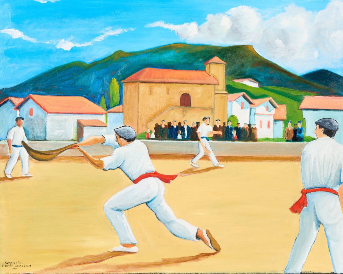Christian THURIN SAGARZAZU - Partie de chistera